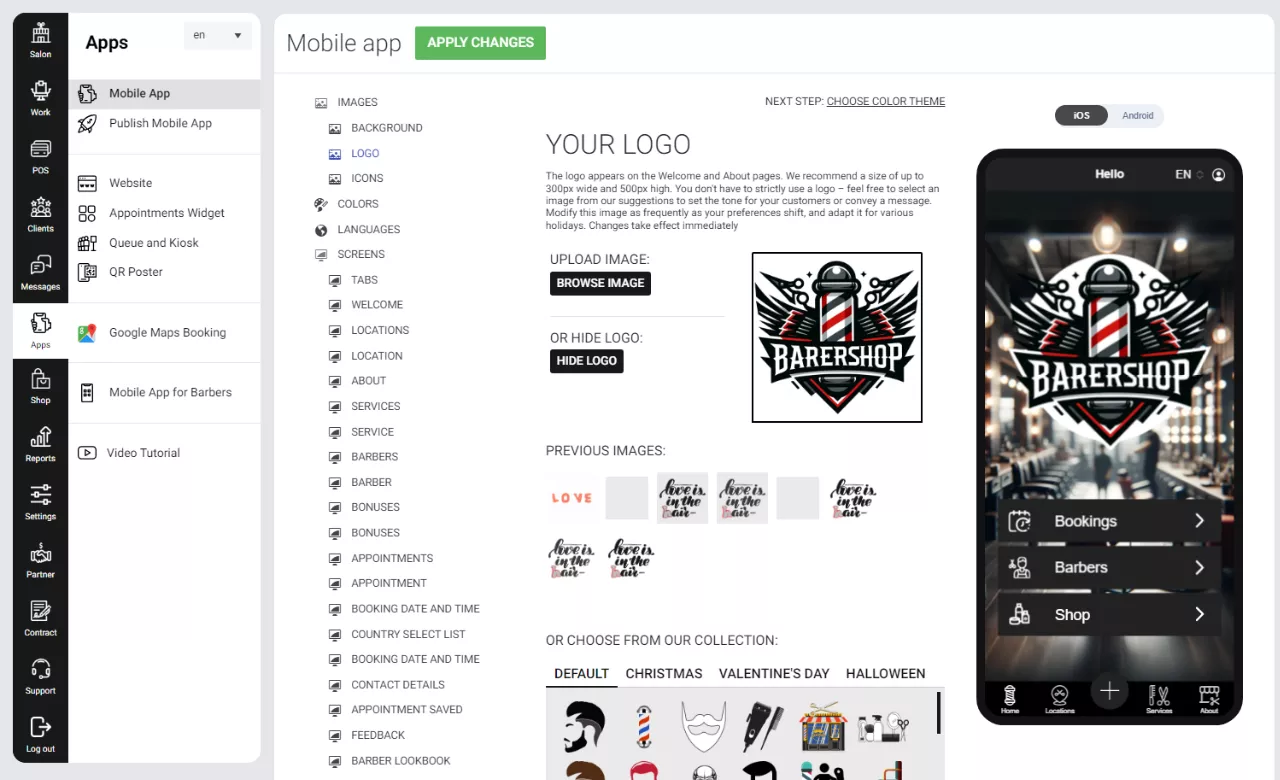 Configurazione semplice ma potente e flessibile per l'app