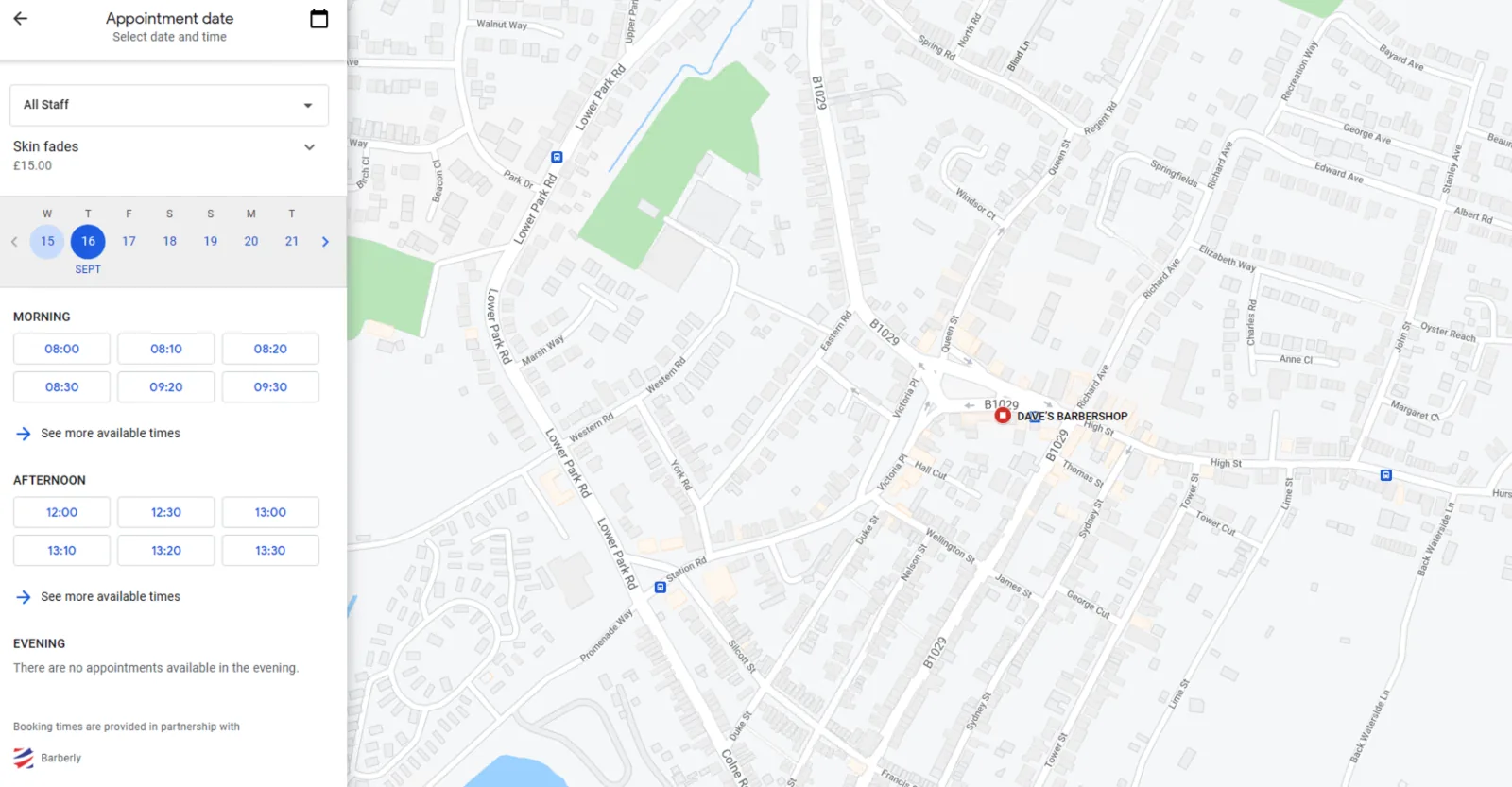 Recevoir des réservations depuis Google Maps